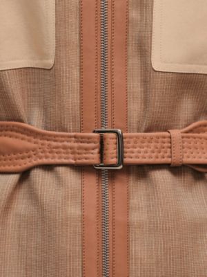 Mixed leather Trench coat, View: front, front, view 8 of 8
