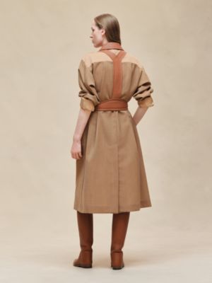 Mixed leather Trench coat, View: Worn, worn, view 4 of 8