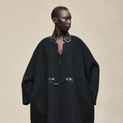 HERMES エルメス レザー コート セリエボタン ランウェイ ベルト付き レディス コート＆ジャケット | Hermès - エルメス-公式サイト