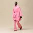 Cape coat, rose bonbon