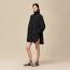 Modular poncho jacket, noir