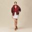 Short puffer coat, rouge H