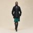 Light coat in double-sided cashmere, noir