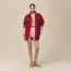 Short parka coat, rose/lie de vin