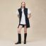 Long vest, bleu noir