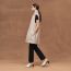 Gilet long, beige naturel