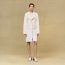 Jewel fastening jacket, blanc naturel