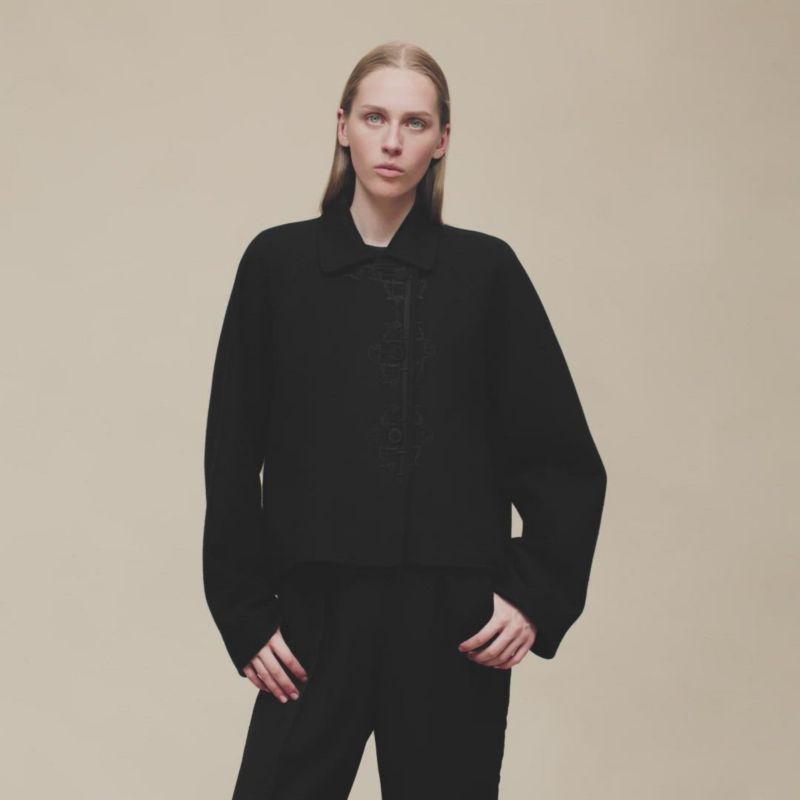 Cashmere embroidered jacket | Hermès Finland