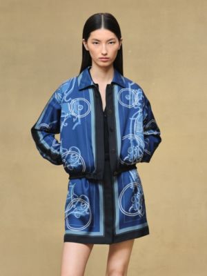 Blouson imprimé «&nbsp;Ex-Libris à Main Levée&nbsp;», Vue: Vue portée, worn, vue 3 sur 7