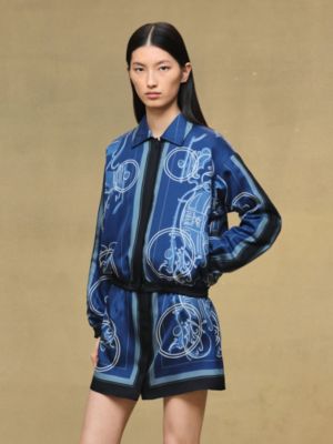 Blouson imprimé «&nbsp;Ex-Libris à Main Levée&nbsp;», Vue: Vue portée, worn, vue 4 sur 7