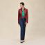 Double cotton twill jacket, rouge H