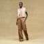 Mixed materials sleeveless jacket, blanc marbre