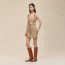 Overall skirt, beige praline