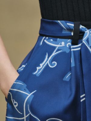 "Ex-Libris a Main Levee" buttoned skirt, View: Worn, worn, view 4 of 4