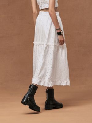Embroidered skirt, View: Worn, worn, view 3 of 5