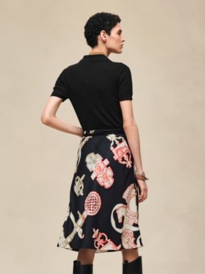 "Ferronnerie Remix" slanted skirt, View: Worn, worn, view 3 of 5