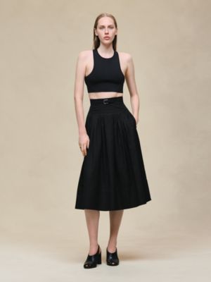 "Mosaique" pleated skirt with basque