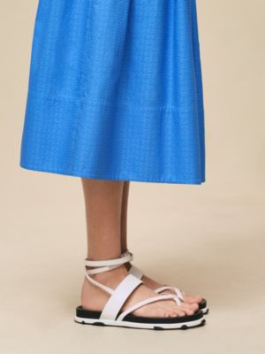 "Mosaique" pleated skirt with basque, View: Worn, worn, view 4 of 5
