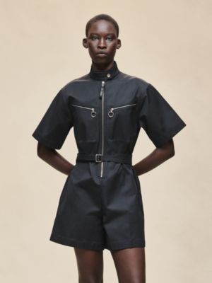Double cotton twill jumpsuit, View: Worn, worn, view 3 of 7