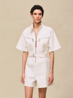 Double cotton twill jumpsuit, View: Worn, worn, view 2 of 6