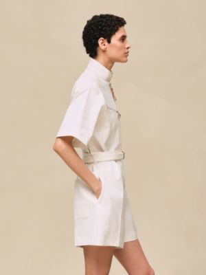 Double cotton twill jumpsuit, View: Worn, worn, view 3 of 6
