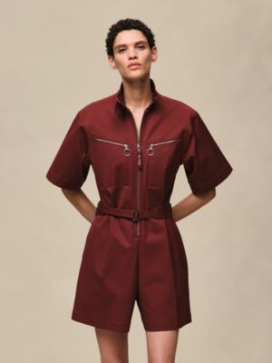 Double cotton twill jumpsuit, View: Worn, worn, view 2 of 6