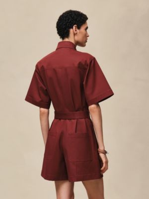 Double cotton twill jumpsuit, View: Worn, worn, view 3 of 6