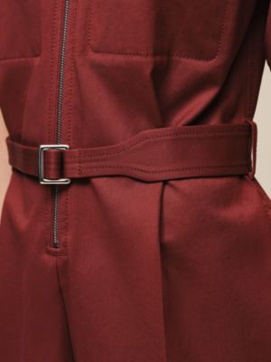 Double cotton twill jumpsuit, View: Worn, worn, view 5 of 6