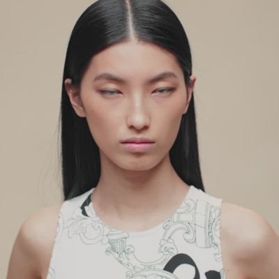 "Ferronnerie Remix" ruffled sleeveless dress, View: video, view 2 of 8