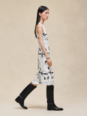 "Ferronnerie Remix" ruffled sleeveless dress, View: Worn, worn, view 3 of 8