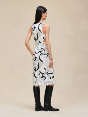 "Ferronnerie Remix" ruffled sleeveless dress, View: Worn, worn, view 4 of 8