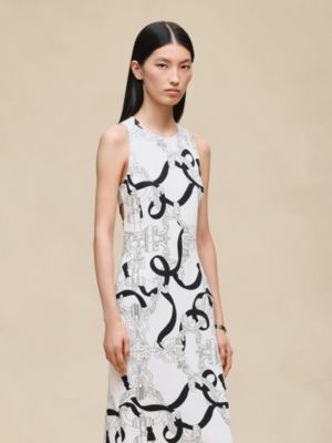 "Ferronnerie Remix" ruffled sleeveless dress, View: Worn, worn, view 5 of 8