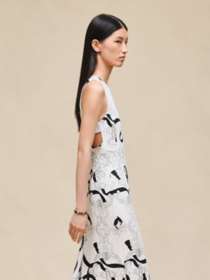"Ferronnerie Remix" ruffled sleeveless dress, View: Worn, worn, view 6 of 8