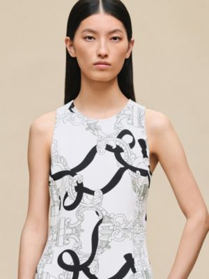 "Ferronnerie Remix" ruffled sleeveless dress, View: Worn, worn, view 7 of 8