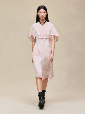 "Aux Champs Remix" ruffled tulip dress
