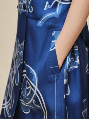 Robe imprimé «&nbsp;Ex-Libris à Main Levée&nbsp;», Vue: Vue portée, worn, vue 6 sur 7