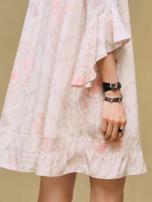 "Aux Champs Remix" flared short dress, View: Worn, worn, view 6 of 7