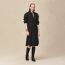 "Mosaique" shirt dress, noir