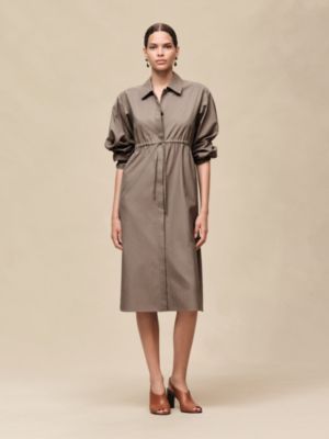 エルメス 26SS エルメス シャツドレス モザイクモチーフ エトゥープ シャツドレス 《モザイク》 | Hermès - エルメス-公式サイト