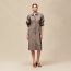 "Mosaique" shirt dress, gris/étoupe