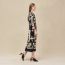 "Ferronnerie Remix" caftan, noir