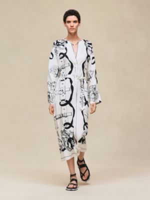 "Ferronnerie Remix" caftan, View: Worn, worn, view 3 of 6