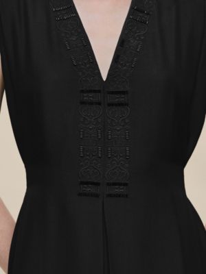 ノースリーブカフタンドレス 刺繍入り, イメージ: 着用例, worn, ビュー6の8