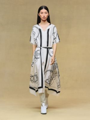 "Ex-Libris a Main Levee" caftan