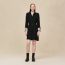 "Aux Champs en Fleurs" wide dress, noir