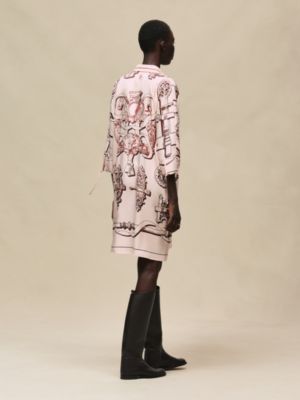 シャツドレス 《フェロヌリー・リミックス》プリント, イメージ: 着用例, worn, ビュー3の6