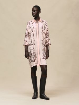 シャツドレス 《フェロヌリー・リミックス》プリント, イメージ: 着用例, worn, ビュー4の6