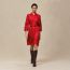 Robe Inspiration Chemise imprimé «&nbsp;Ferronnerie Remix&nbsp;», rouge amazone