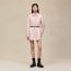 Embroidered drawstring dress, rose palomino