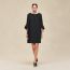 Robe courte évasée, noir